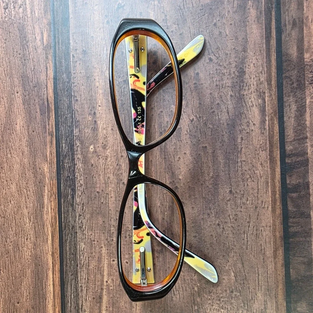 Hard Candy Women's Sunglasses Black Orange Oval Frame 51-15-135‎